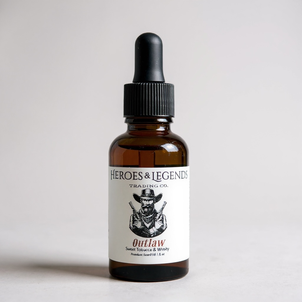 Beard Oil, Premium - OUTLAW with Sweet Tobacco and Whiskey
