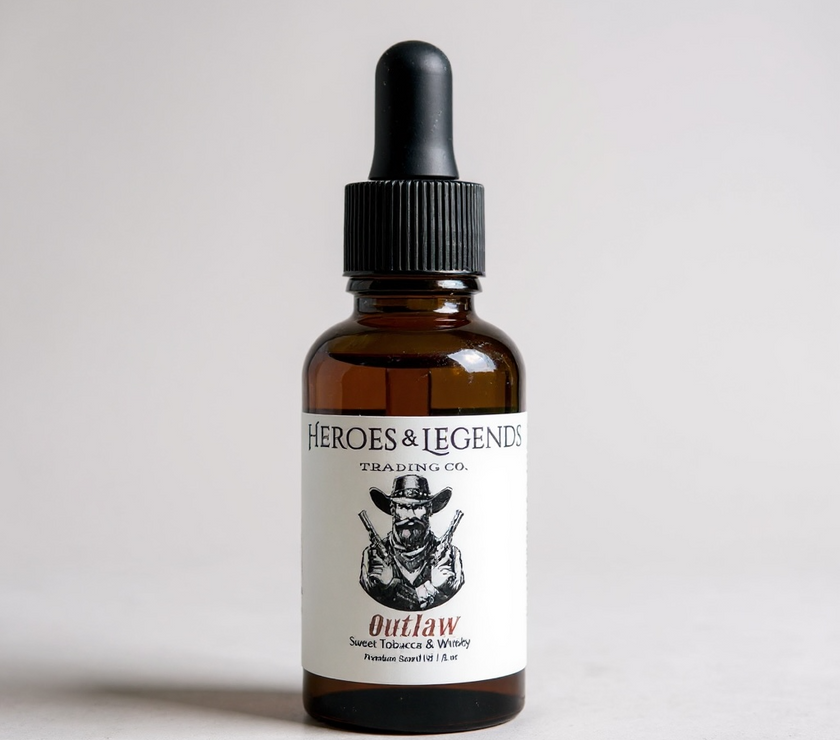 Beard Oil, Premium - OUTLAW with Sweet Tobacco and Whiskey