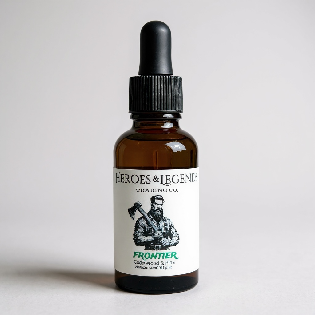 H&L Frontier beard oil bottle — wholesale pack contains 12 bottles