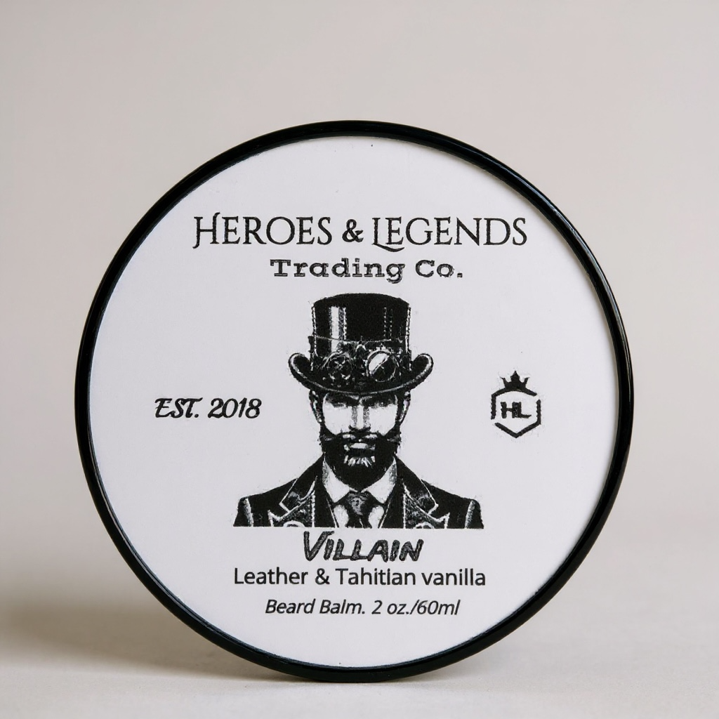 Legendary Beard Balm, Villain with leather and tahitian vanilla