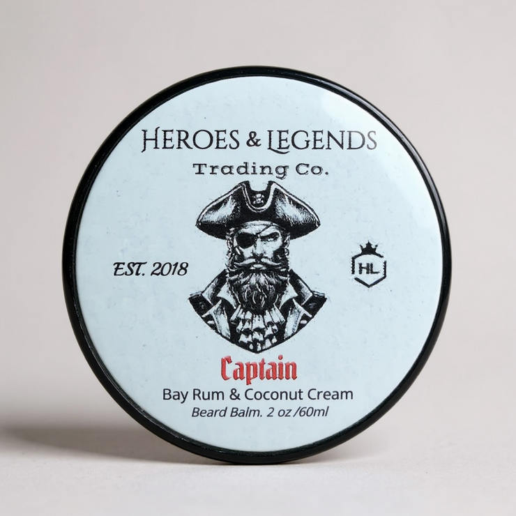 Legendary Beard Balm, Captain with Bay Rum and Coconut