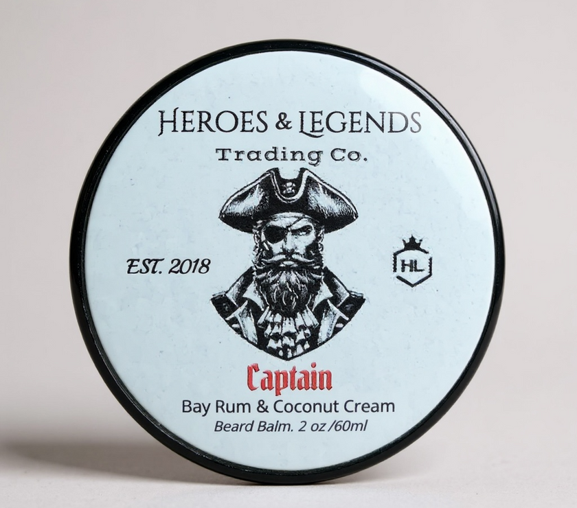 Legendary Beard Balm, Captain with Bay Rum and Coconut