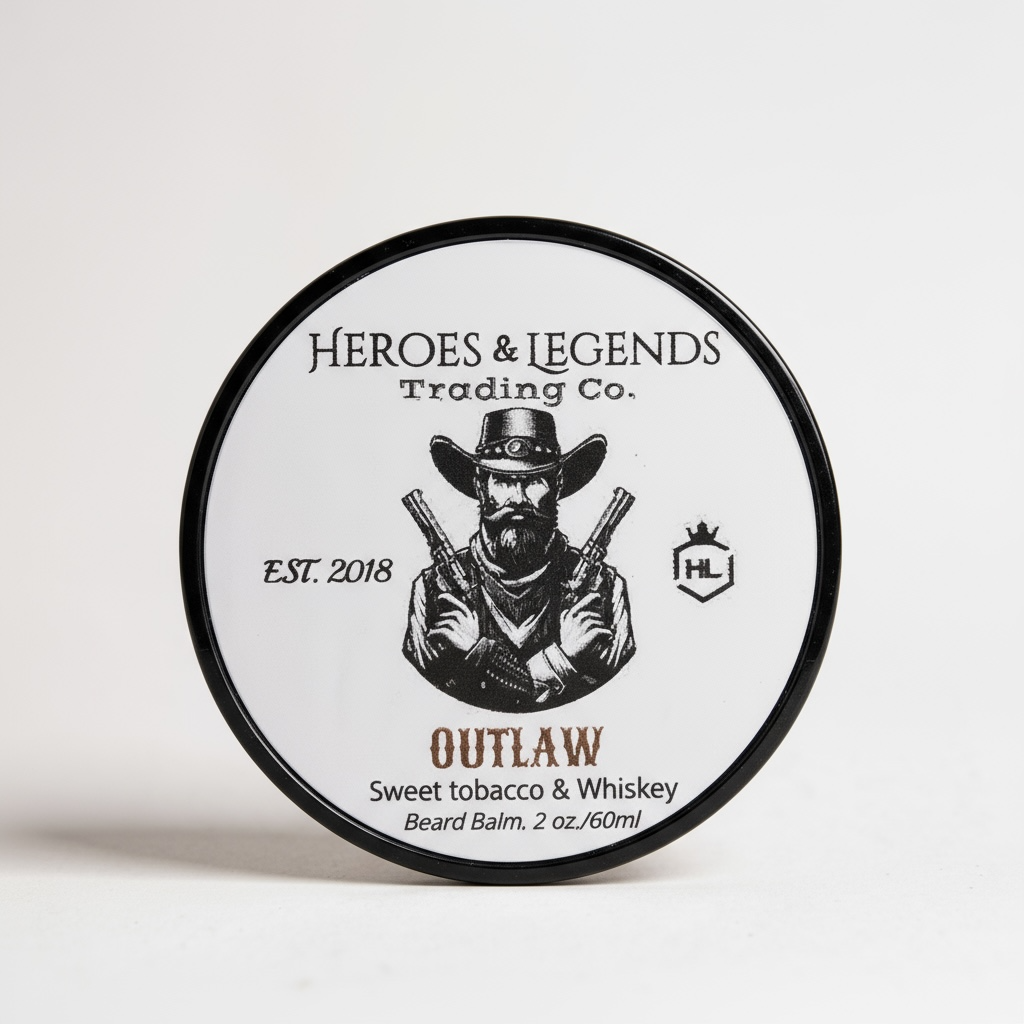 Legendary Beard Balm, Outlaw with sweet tobacco and whiskey