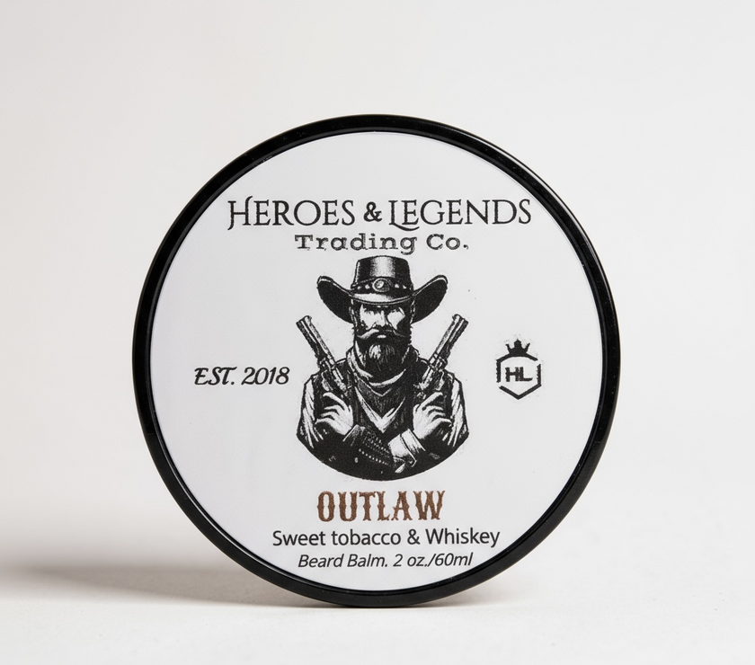 Legendary Beard Balm, Outlaw with sweet tobacco and whiskey
