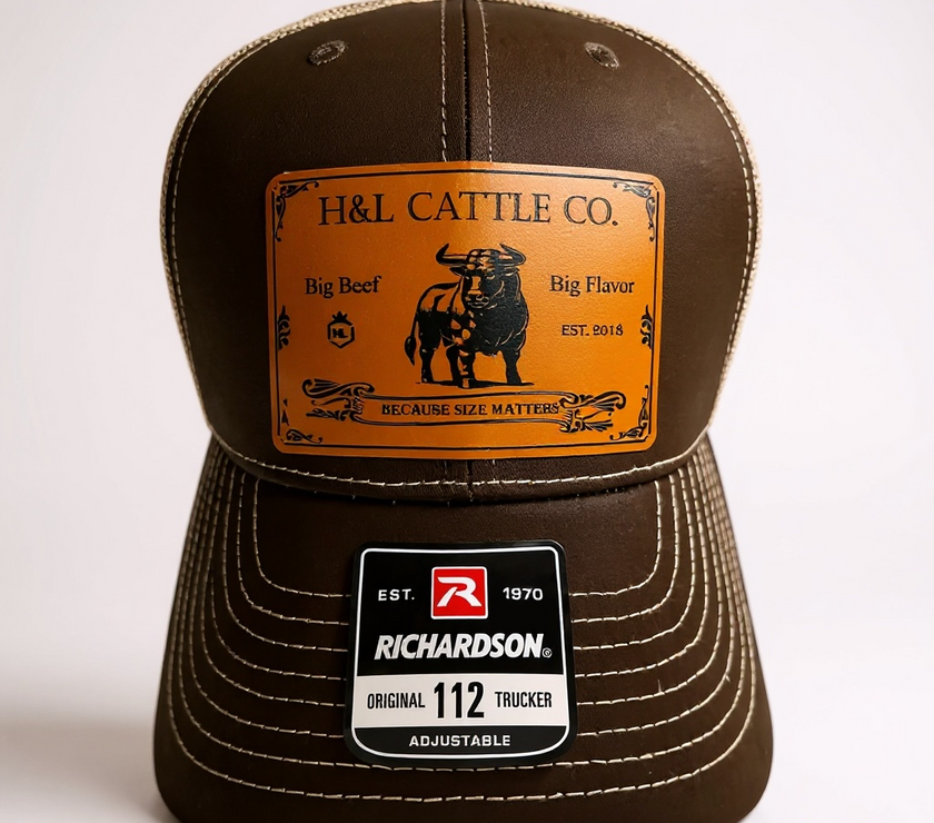 Hat, H&L Cattle Co. Leather Patch Hat