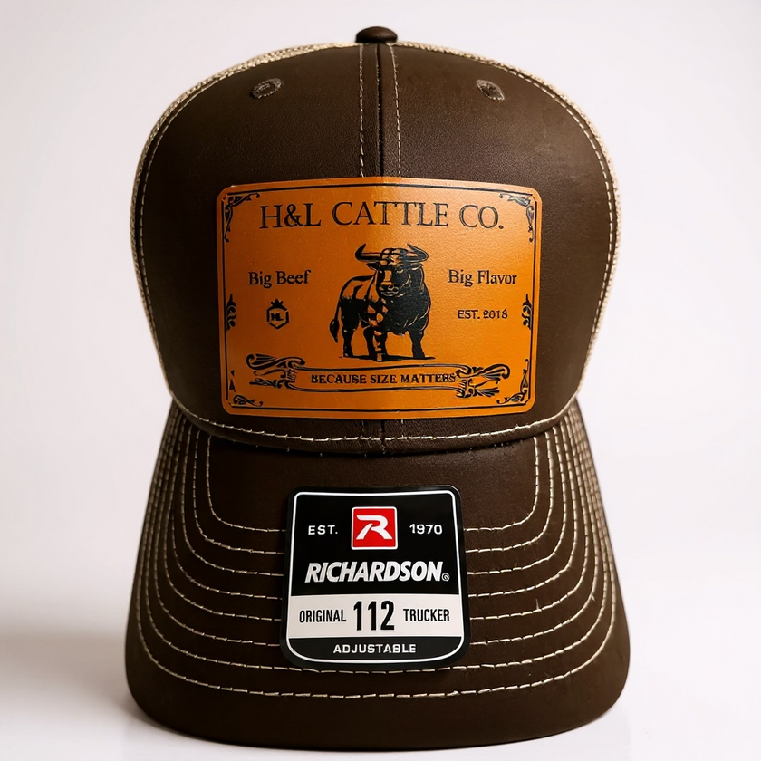 Hat, H&L Cattle Co. Leather Patch Hat