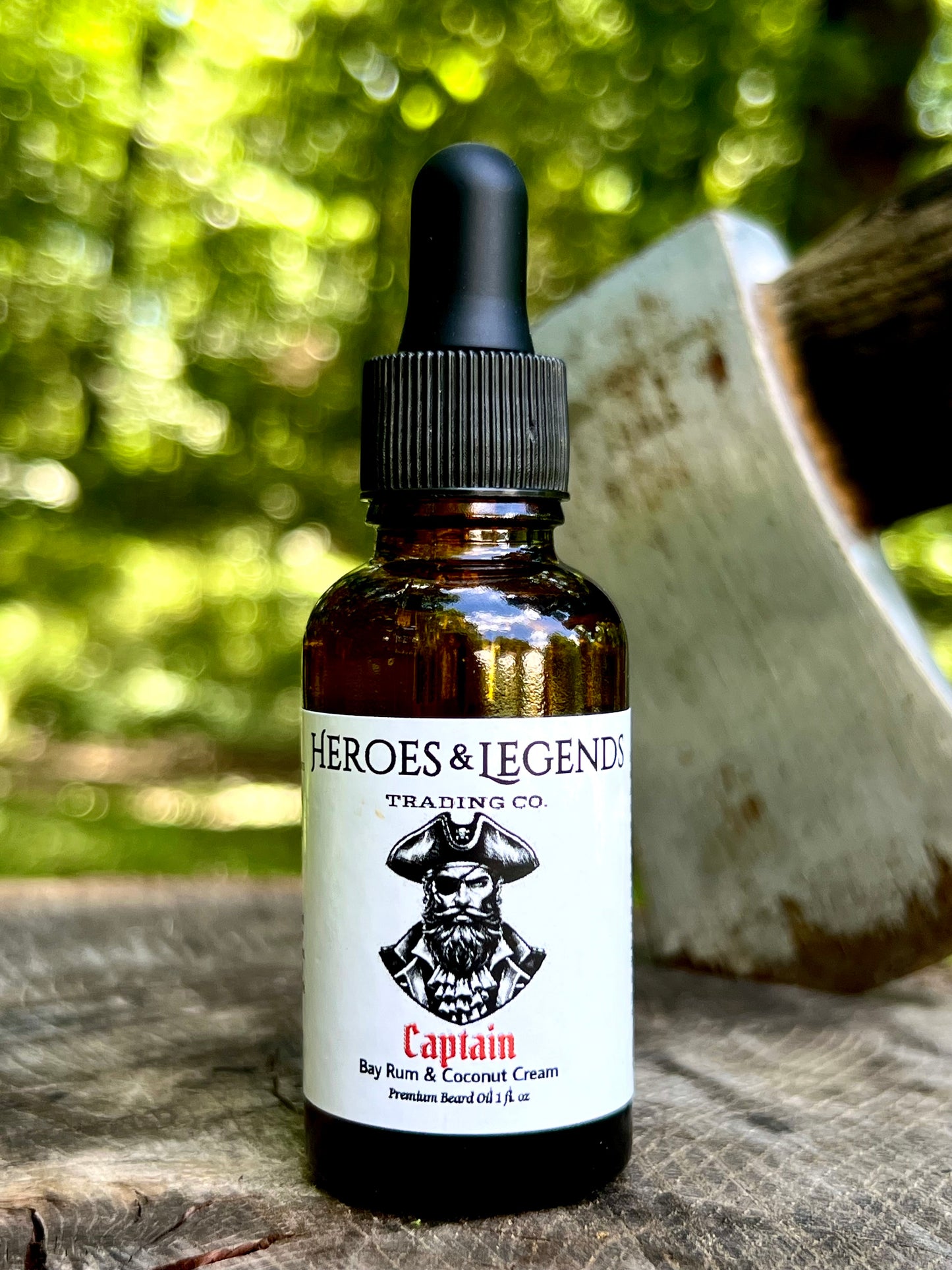 CAPTAIN Premium Beard Oil with Bay Rum and Coconut