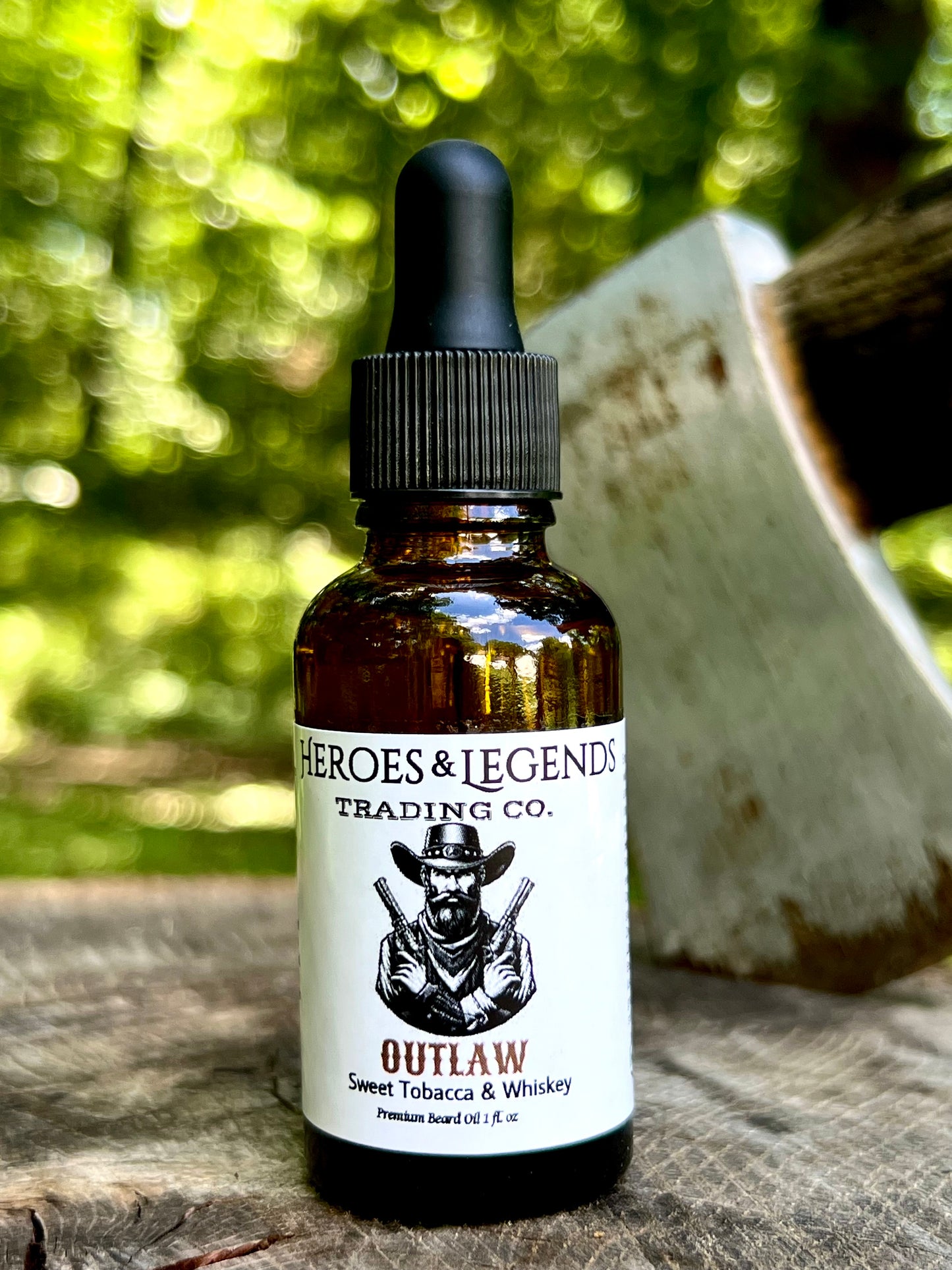 OUTLAW Premium Beard Oil with Sweet Tobacco and Whiskey