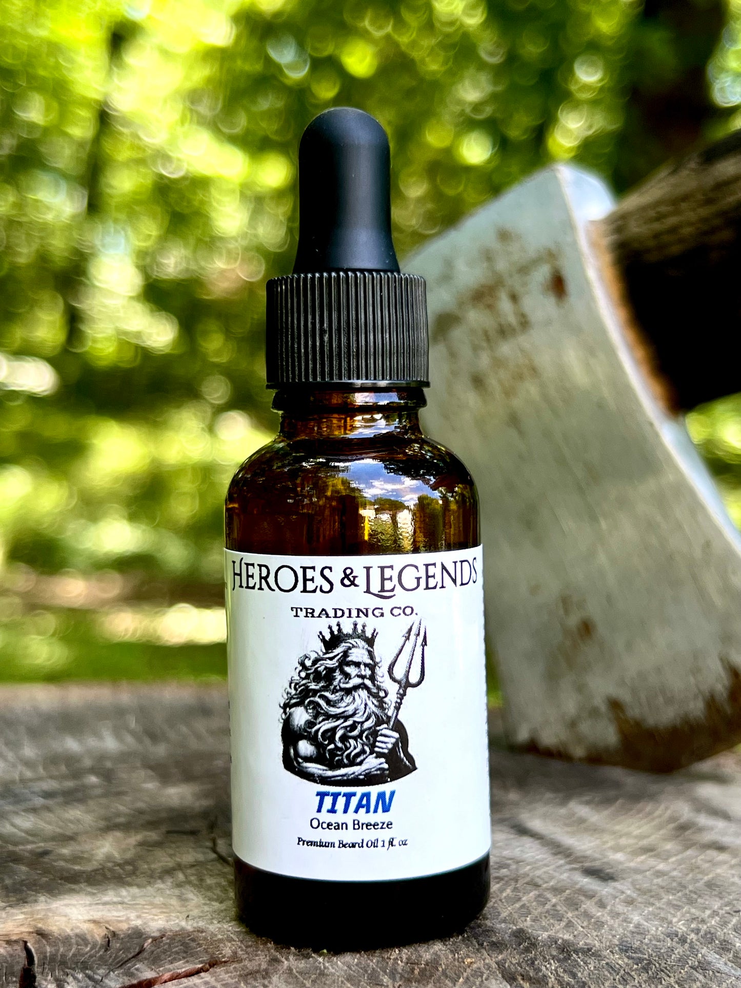 TITAN Premium Beard Oil with Ocean Breeze and Vanilla